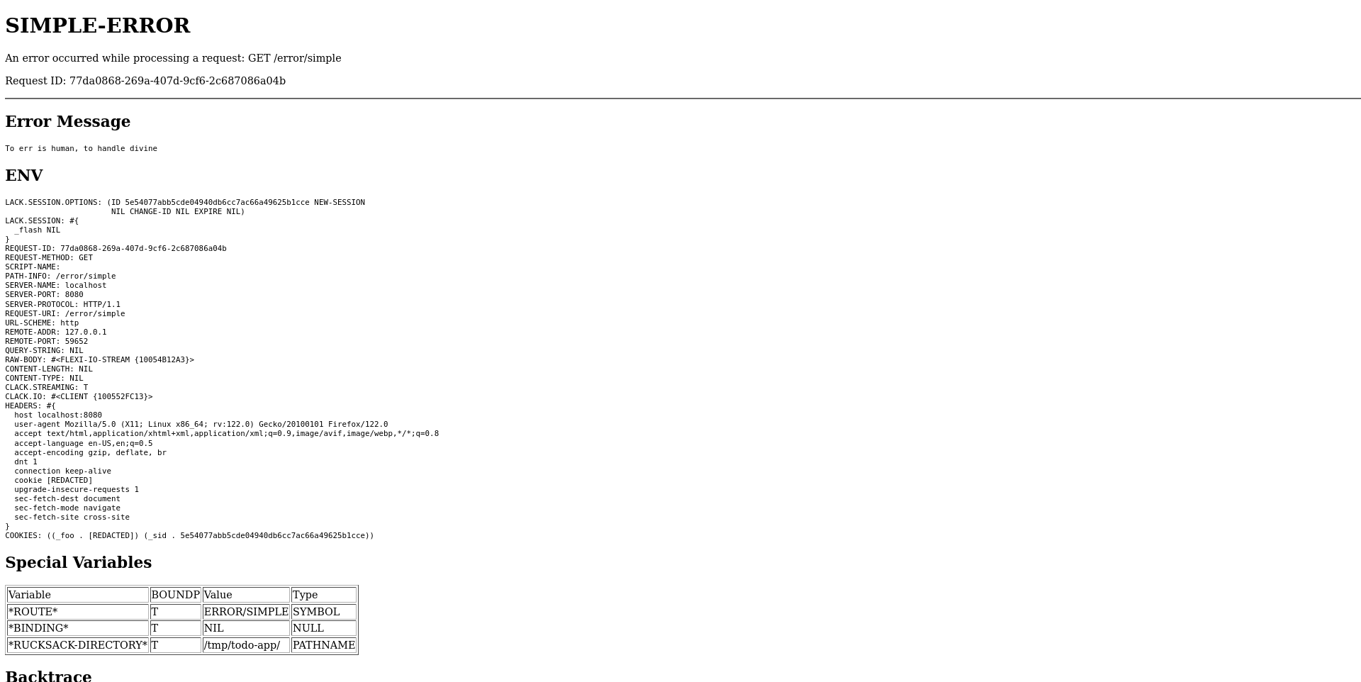 Debug Mode Lack Middleware Debug